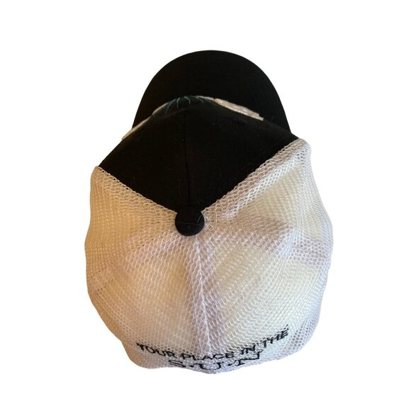 Beach Whisky Black Mesh Back Adjustable Hat Cap - Picture 5 of 7